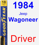 Driver Wiper Blade for 1984 Jeep Wagoneer - Premium