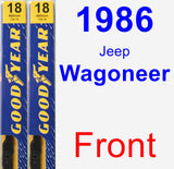 Front Wiper Blade Pack for 1986 Jeep Wagoneer - Premium