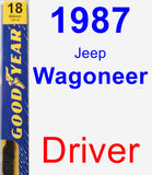 Driver Wiper Blade for 1987 Jeep Wagoneer - Premium