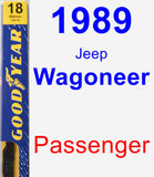 Passenger Wiper Blade for 1989 Jeep Wagoneer - Premium