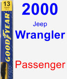 Passenger Wiper Blade for 2000 Jeep Wrangler - Premium