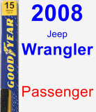 Passenger Wiper Blade for 2008 Jeep Wrangler - Premium
