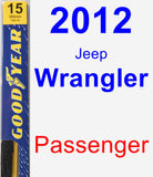Passenger Wiper Blade for 2012 Jeep Wrangler - Premium