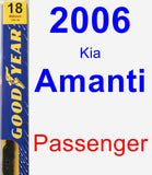 Passenger Wiper Blade for 2006 Kia Amanti - Premium