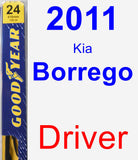 Driver Wiper Blade for 2011 Kia Borrego - Premium