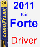 Driver Wiper Blade for 2011 Kia Forte - Premium