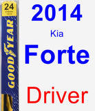Driver Wiper Blade for 2014 Kia Forte - Premium