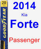 Passenger Wiper Blade for 2014 Kia Forte - Premium