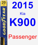 Passenger Wiper Blade for 2015 Kia K900 - Premium