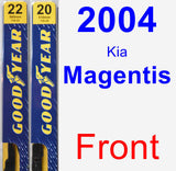 Front Wiper Blade Pack for 2004 Kia Magentis - Premium