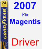 Driver Wiper Blade for 2007 Kia Magentis - Premium