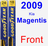 Front Wiper Blade Pack for 2009 Kia Magentis - Premium