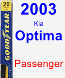 Passenger Wiper Blade for 2003 Kia Optima - Premium