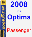 Passenger Wiper Blade for 2008 Kia Optima - Premium