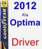 Driver Wiper Blade for 2012 Kia Optima - Premium