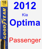 Passenger Wiper Blade for 2012 Kia Optima - Premium