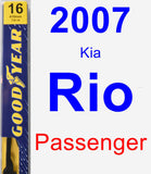 Passenger Wiper Blade for 2007 Kia Rio - Premium