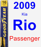 Passenger Wiper Blade for 2009 Kia Rio - Premium