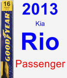 Passenger Wiper Blade for 2013 Kia Rio - Premium