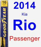 Passenger Wiper Blade for 2014 Kia Rio - Premium