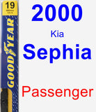 Passenger Wiper Blade for 2000 Kia Sephia - Premium