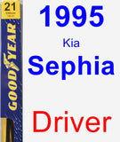 Driver Wiper Blade for 1995 Kia Sephia - Premium