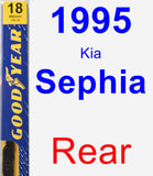Rear Wiper Blade for 1995 Kia Sephia - Premium