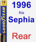 Rear Wiper Blade for 1996 Kia Sephia - Premium