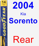 Rear Wiper Blade for 2004 Kia Sorento - Premium