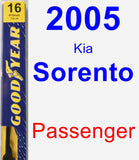 Passenger Wiper Blade for 2005 Kia Sorento - Premium