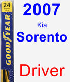 Driver Wiper Blade for 2007 Kia Sorento - Premium