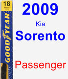 Passenger Wiper Blade for 2009 Kia Sorento - Premium