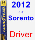 Driver Wiper Blade for 2012 Kia Sorento - Premium