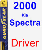 Driver Wiper Blade for 2000 Kia Spectra - Premium