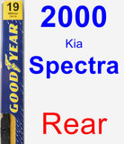 Rear Wiper Blade for 2000 Kia Spectra - Premium