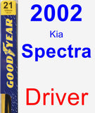 Driver Wiper Blade for 2002 Kia Spectra - Premium