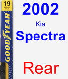 Rear Wiper Blade for 2002 Kia Spectra - Premium