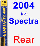 Rear Wiper Blade for 2004 Kia Spectra - Premium