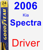 Driver Wiper Blade for 2006 Kia Spectra - Premium