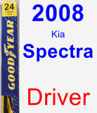 Driver Wiper Blade for 2008 Kia Spectra - Premium