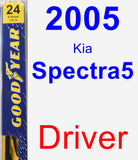 Driver Wiper Blade for 2005 Kia Spectra5 - Premium