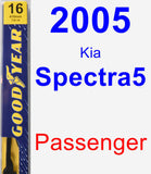 Passenger Wiper Blade for 2005 Kia Spectra5 - Premium