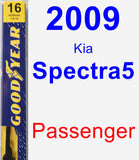 Passenger Wiper Blade for 2009 Kia Spectra5 - Premium