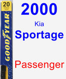 Passenger Wiper Blade for 2000 Kia Sportage - Premium