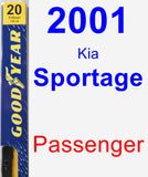 Passenger Wiper Blade for 2001 Kia Sportage - Premium