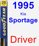 Driver Wiper Blade for 1995 Kia Sportage - Premium