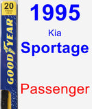 Passenger Wiper Blade for 1995 Kia Sportage - Premium