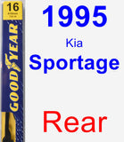 Rear Wiper Blade for 1995 Kia Sportage - Premium