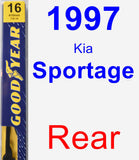 Rear Wiper Blade for 1997 Kia Sportage - Premium