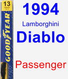 Passenger Wiper Blade for 1994 Lamborghini Diablo - Premium